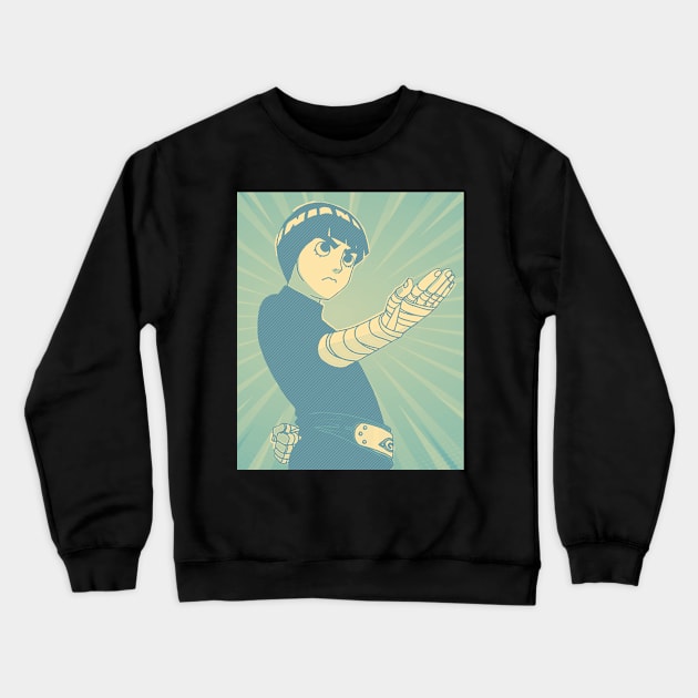 rock lee Crewneck Sweatshirt by DinoZard